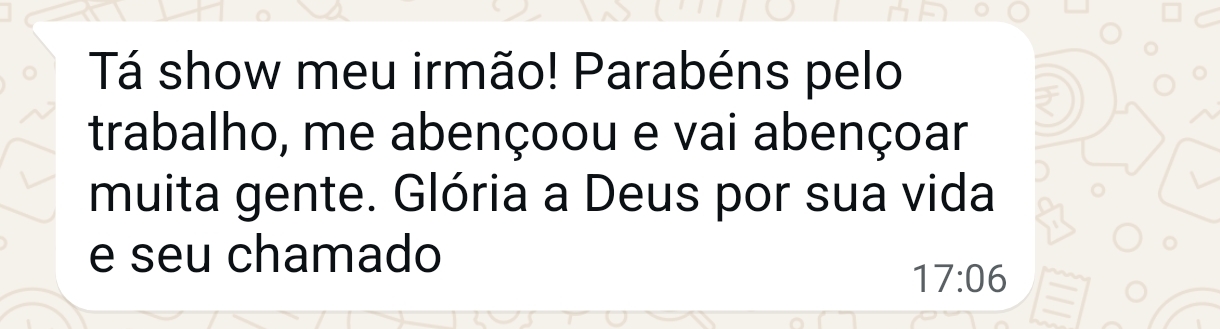 Depoimento de aluno no WhatsApp 3